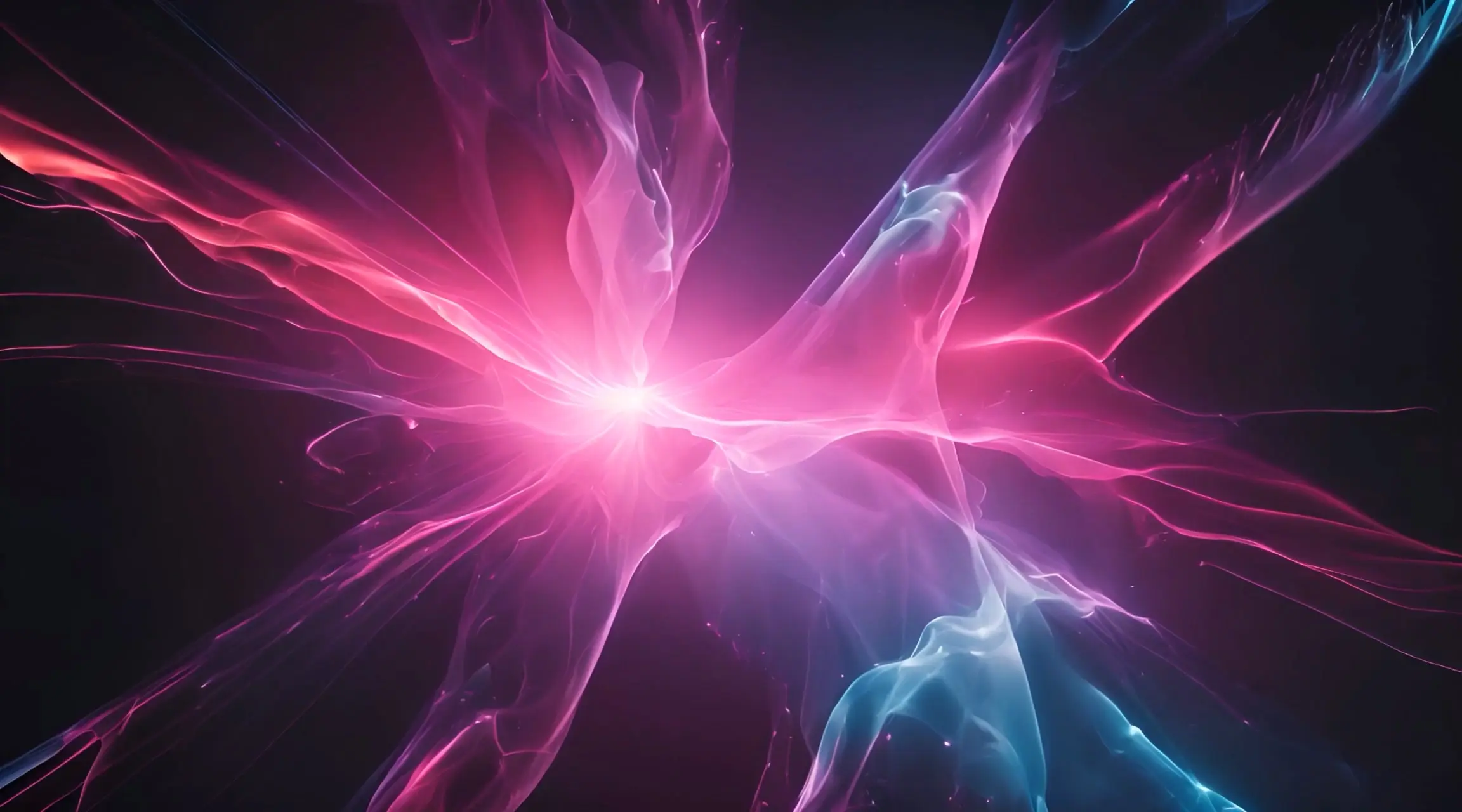 Neon Energy Flow Abstract Stock Video